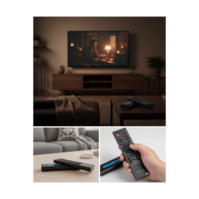 8K Android TV Stick Bas Konuş Destekli Güçlü