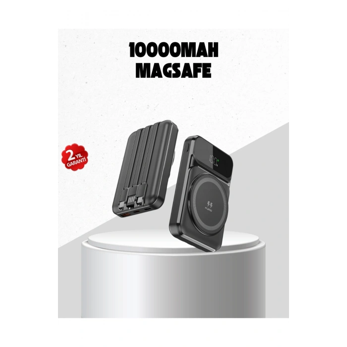 15W Kablosuz Şarj Özellikli 10000 mAh Powerbank – Type-C Hızlı Şarj