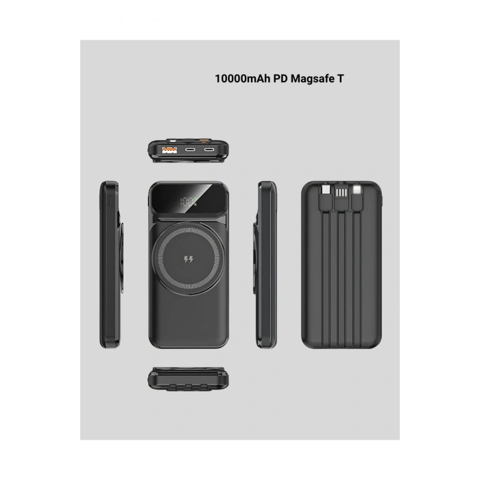 15W Kablosuz Şarj Özellikli 10000 mAh Powerbank – Type-C Hızlı Şarj