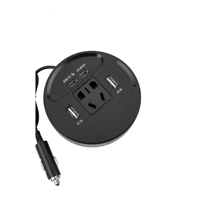 Araç İçi Power Inverter Çoklu USB Girişli Hızlı ve Güvenli Şarj