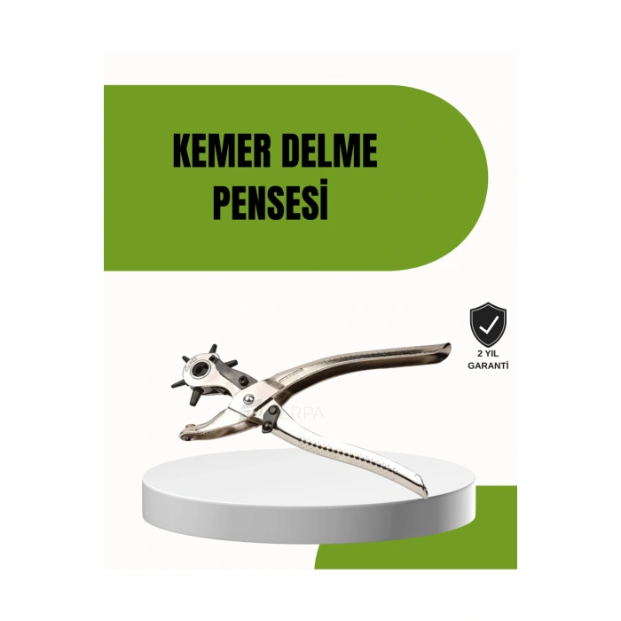 Deride Kemer Çanta Ayakkabı Delme Pensesi 6 Uçlu Döner Başlıklı Tamir Aleti