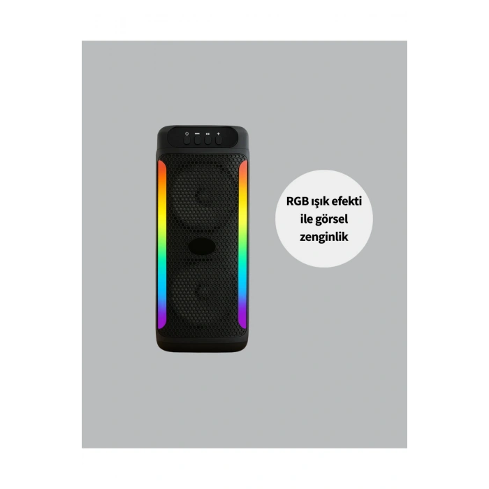 Yüksek Ses Güçlü Kablosuz Hoparlör Karaoke Mikrofonlu