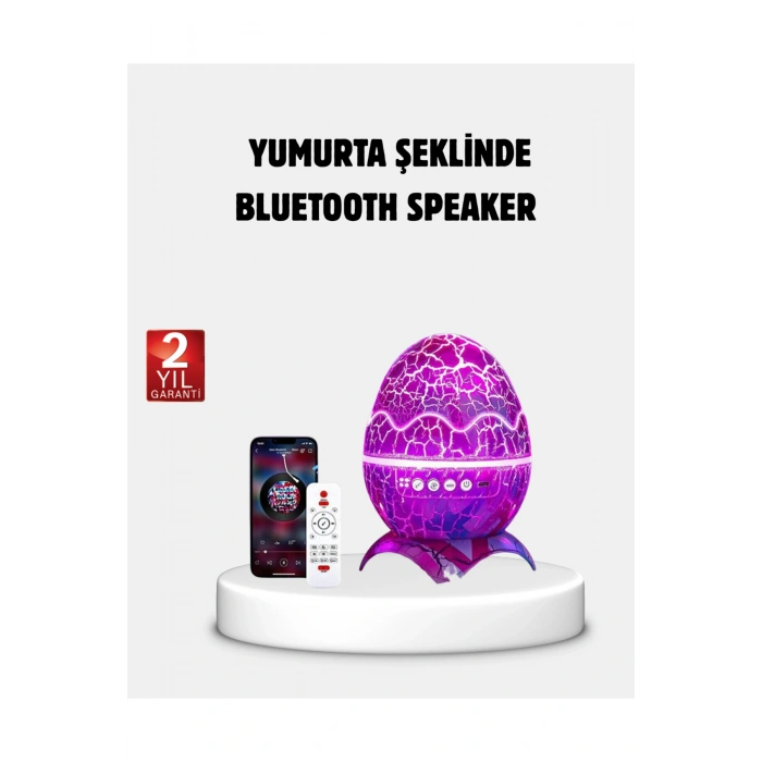 Yıldızlı Gökyüzü Dinozor Yumurta Projektör – Ayarlanabilir Parlaklık ve Hız