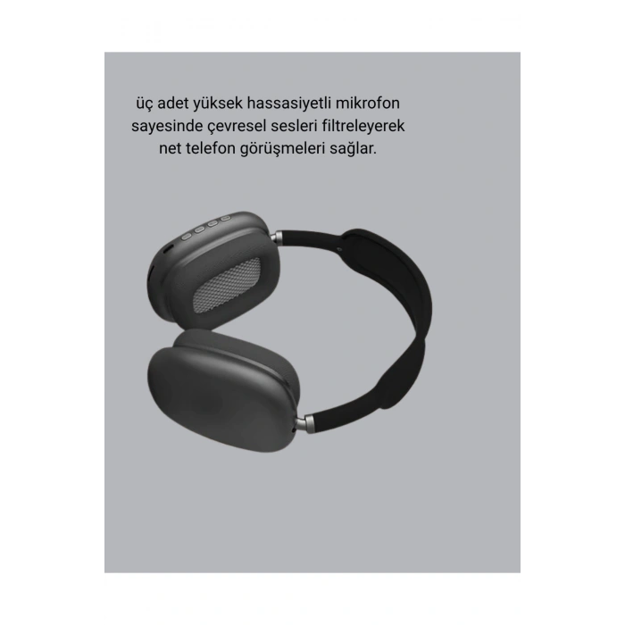 P9 Pro Plus Bluetooth Kulak Üstü Kulaklık – H1 Çipli, Aktif Gürültü Engelleme, Uzamsal Ses Desteği