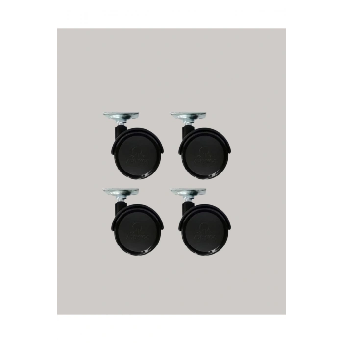 4 cm Kilitsiz Tekerlek Ayak Seti Zemin Koruyucu