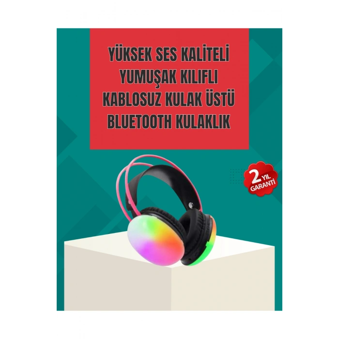 Type-C Şarjlı RGB Işıklı Bluetooth Oyuncu Kulaklığı
