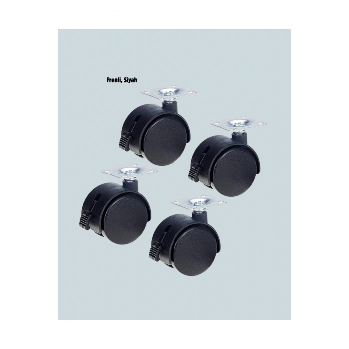 4’lü Kilitli Tekerlek Ayak 4 cm Sessiz ve Dayanıklı