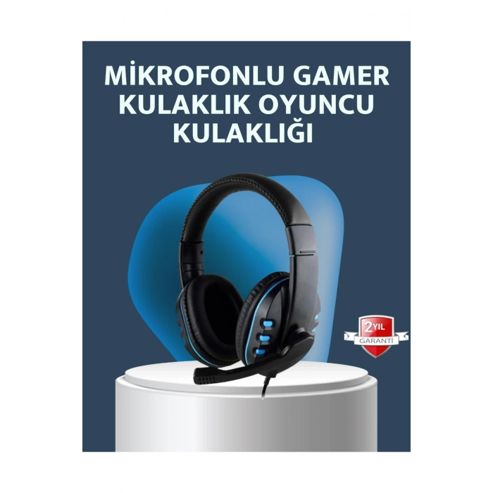 Stereo Mikrofonlu Kablolu Oyun Kulaklığı – Konforlu ve Net Ses İletimi