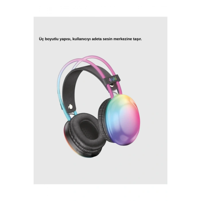 Ergonomik RGB Bluetooth Kulaklık 3D Ses