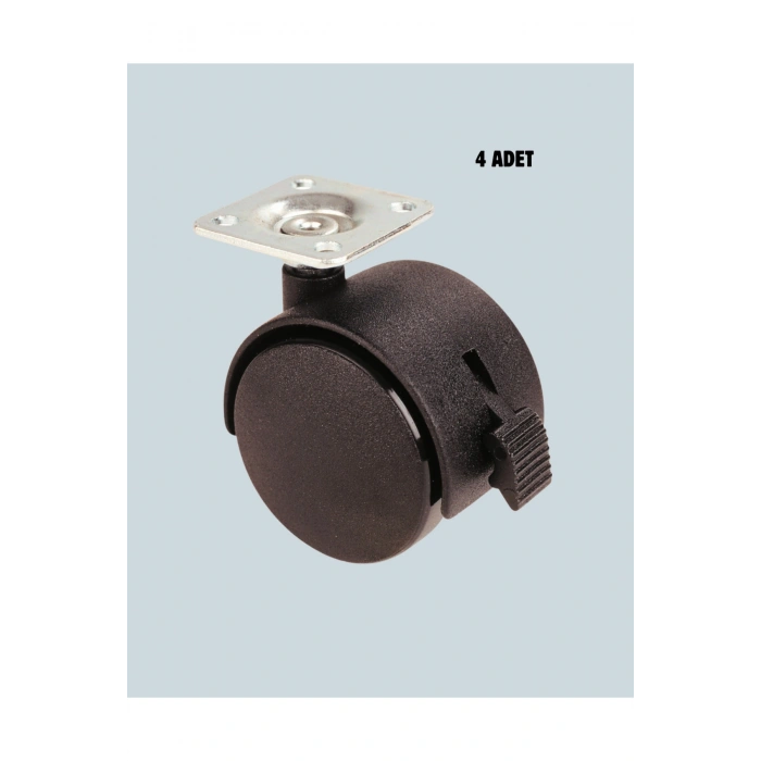 Kilitli Mini Tekerlek Ayak 4 cm 4’lü Set