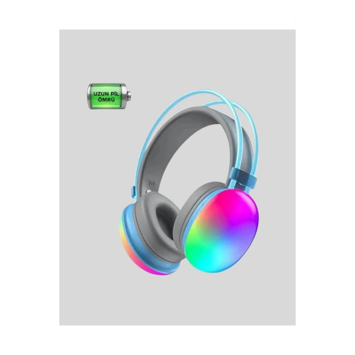 Düşük Gecikmeli Bluetooth 5.3 Gaming Kulaklık – RGB Işıklı