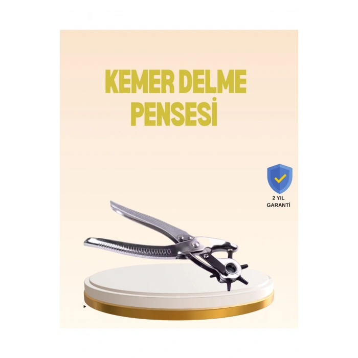 Profesyonel Deri Delme Pensesi Döner Başlıklı Kemer Delici 6 Fonksiyonlu