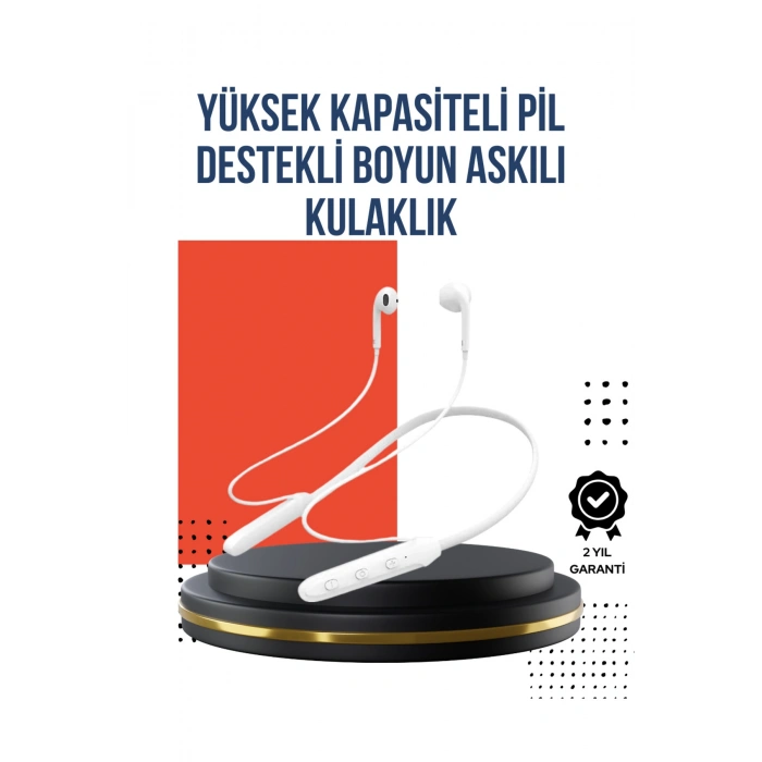 Uzun Süre Dayanıklı Manyetik Başlıklı Bluetooth Kulaklık