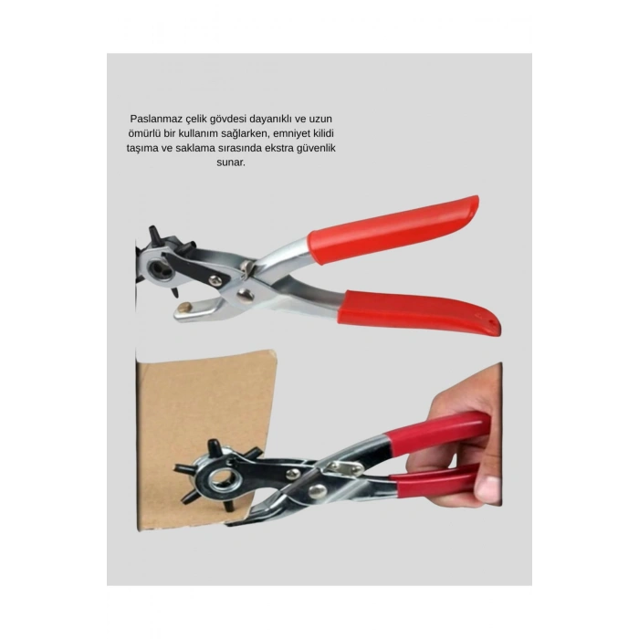 Delme Pensesi 6 Başlıklı Çok Amaçlı Paslanmaz Çelik Ergonomik