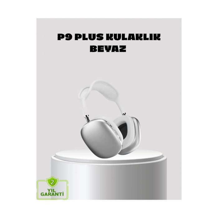 P9 Pro Plus Kablosuz Kulaklık – Üç Mikrofonlu, Uzamsal Ses ve Hızlı Şarj Özellikli