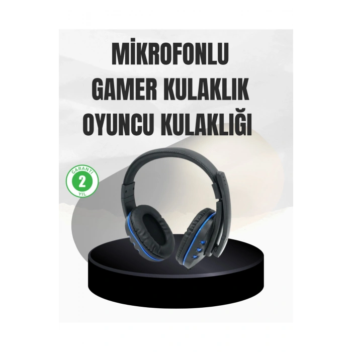 Stereo Oyun Kulaklığı – Güçlü Bas, Mikrofonlu ve Konforlu Tasarım