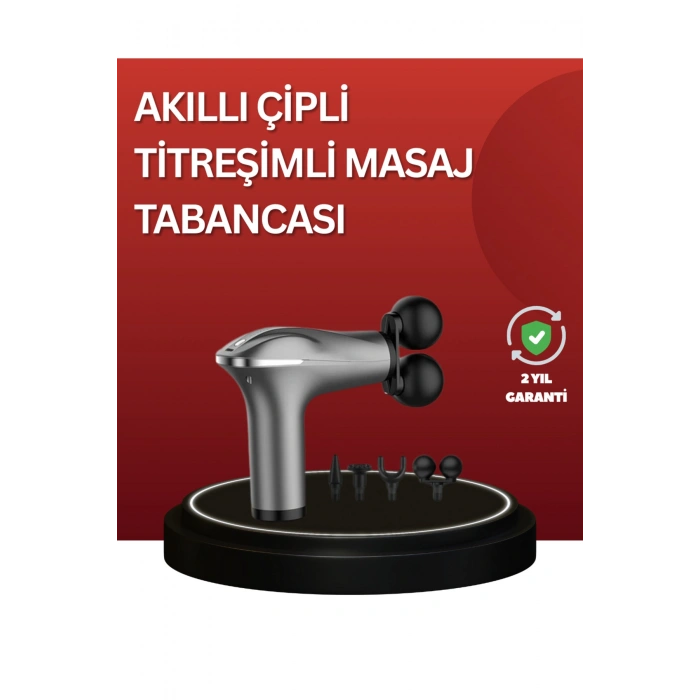 Çok Fonksiyonlu 4 Başlıklı Şarjlı Masaj Aleti Rahatlatıcı