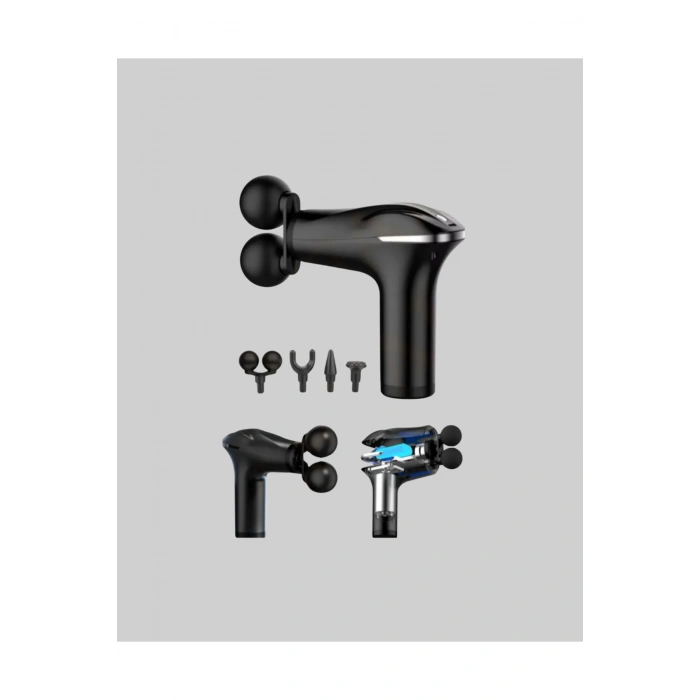 Çok Fonksiyonlu 4 Başlıklı Şarjlı Masaj Aleti Rahatlatıcı