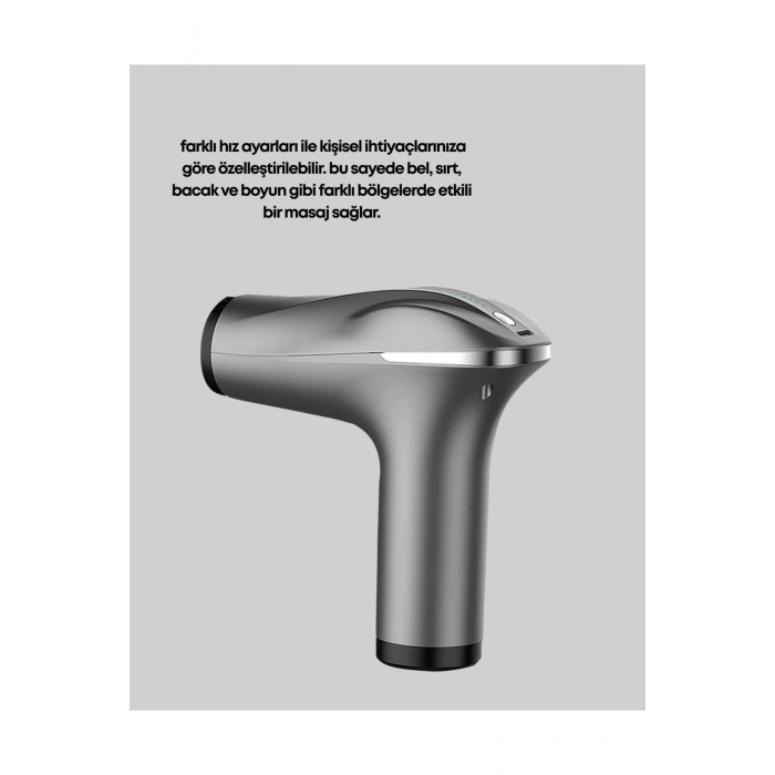 Çok Fonksiyonlu 4 Başlıklı Şarjlı Masaj Aleti Rahatlatıcı