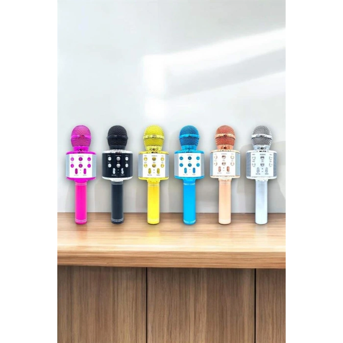 Taşınabilir Bluetooth Karaoke Mikrofon: Hafıza Kart Girişli, Etkileyici
