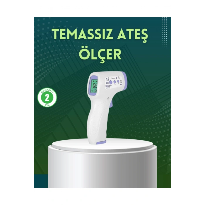 Kızılötesi Temassız Ateş Ölçer LCD Ekranlı Hassas Termometre