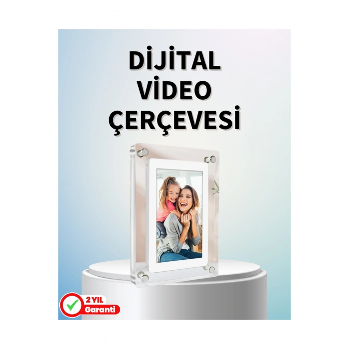 Dayanıklı ve Hafif Tasarım – 7 İnç Dijital Fotoğraf Çerçevesi Ev ve Ofis İçin