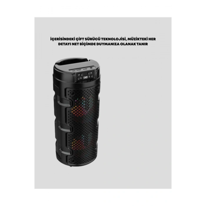 Kompakt Tasarım, Yüksek Ses Performansı – Çoklu Giriş Seçenekli Kablosuz Hoparlör (Bluetooth, USB, S