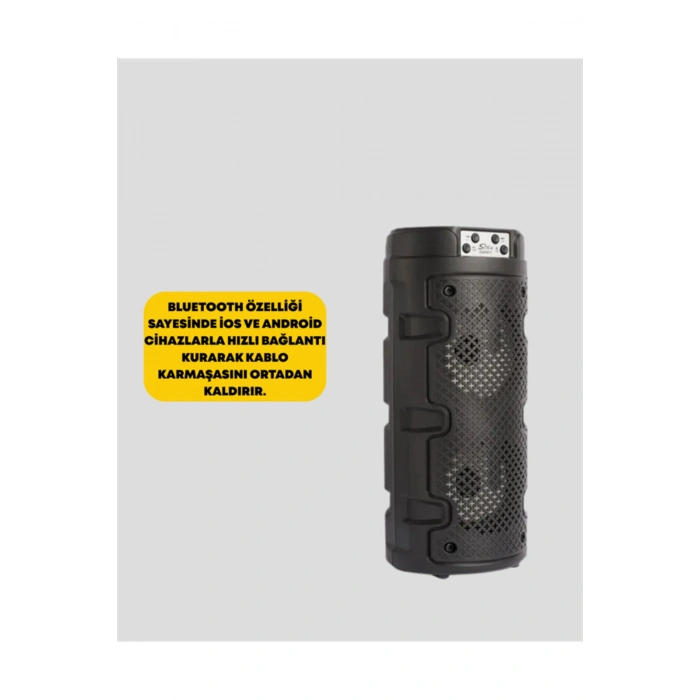 Kompakt Tasarım, Yüksek Ses Performansı – Çoklu Giriş Seçenekli Kablosuz Hoparlör (Bluetooth, USB, S