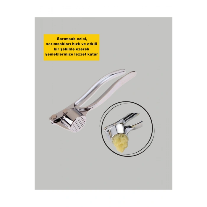 Metal Sarımsak Ezici Ergonomik Tutma ve Güçlü Presleme