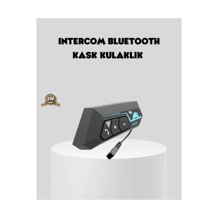 BT22 Kask İçi Bluetooth Kulaklık Hızlı Eşleşme ve Gürültü Önleyici Mikrofon