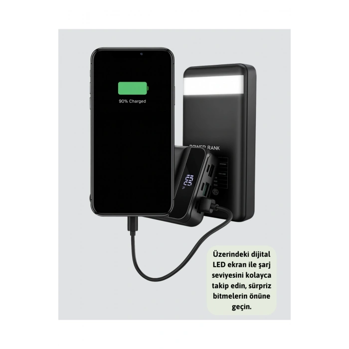 Profesyonel 50.000 mAh Powerbank – Aynı Anda Birden Fazla Cihaz Şarj Eden, Dayanıklı ve Güvenli Taşı