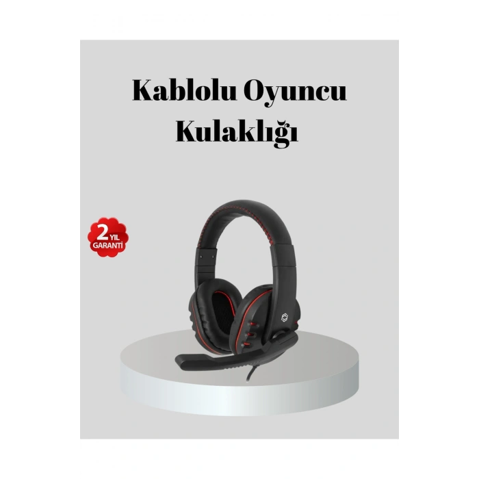 Stereo Ses Destekli Mikrofonlu Gaming Kulaklık – Yumuşak Pedli