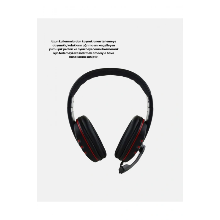 Stereo Ses Destekli Mikrofonlu Gaming Kulaklık – Yumuşak Pedli