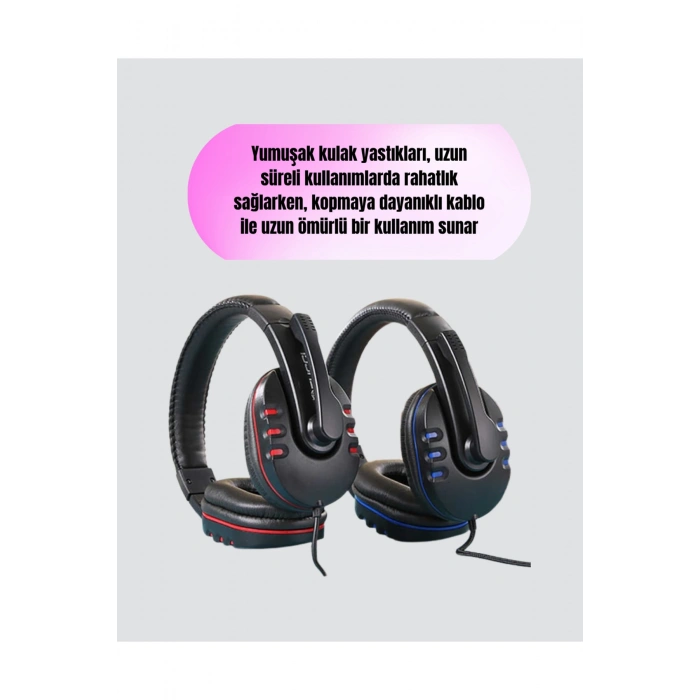 Kablolu Gaming Headset – Net Ses Ayrımı ve Ayarlanabilir Konfor