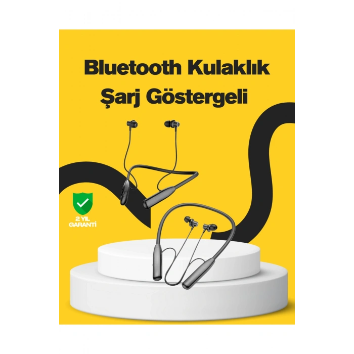 Y12 Bluetooth Boyun Bantlı Kulaklık – 100 Saat Pil, Bluetooth 5.3, Dokunmatik Kontrol