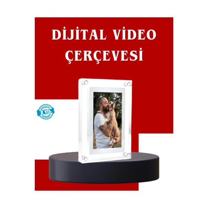 Çift Stereo Hoparlörlü 7 İnç Dijital Fotoğraf Çerçevesi – Zengin Ses Deneyimi