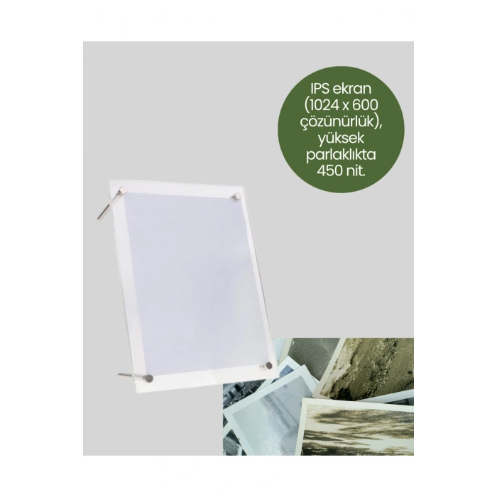 USB-C ile Hızlı Şarj ve Veri Aktarımı – 7 İnç Dijital Görüntü Çerçevesi