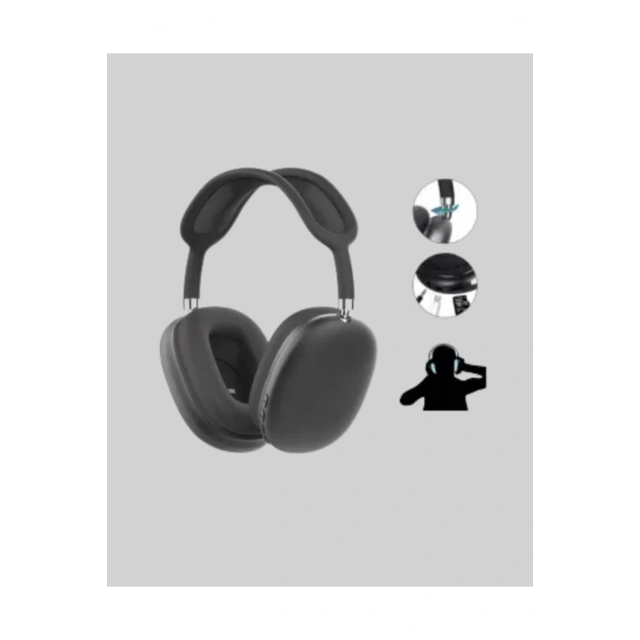 Bluetooth V5.0 Kablosuz Kulak Üstü Kulaklık | Katlanabilir, Mikro USB Girişli