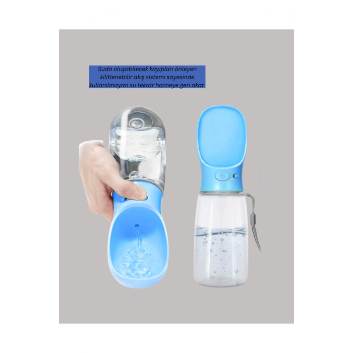 Sızdırma Önleyici Silikon Halkalı Pet Su Dispenseri Gezi Seyahat İçin
