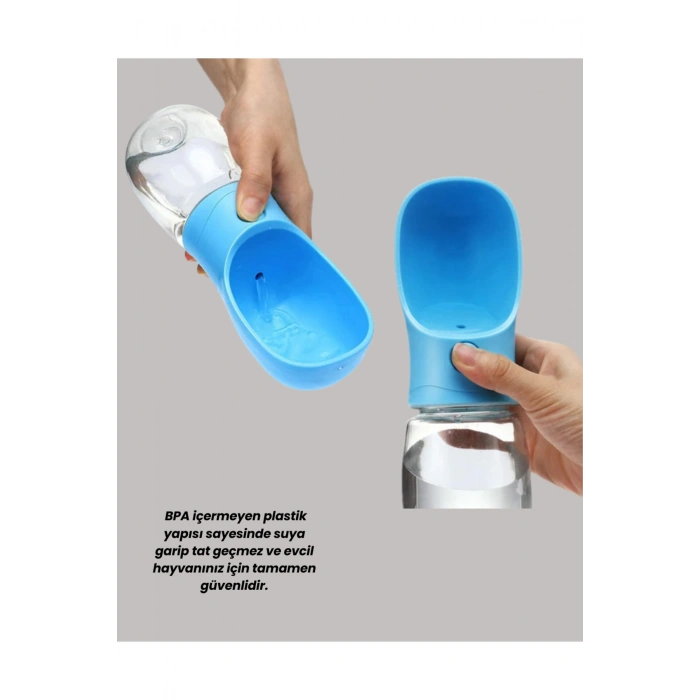 Sızdırma Önleyici Silikon Halkalı Pet Su Dispenseri Gezi Seyahat İçin