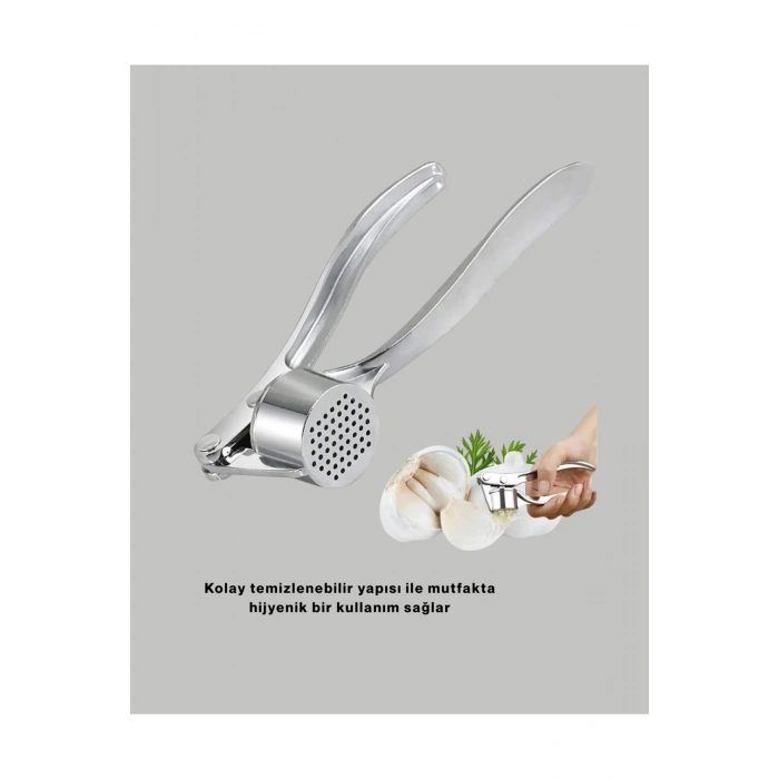 Mutfak Sarımsak Ezici Kaymaz Saplı Güçlü Mekanizma