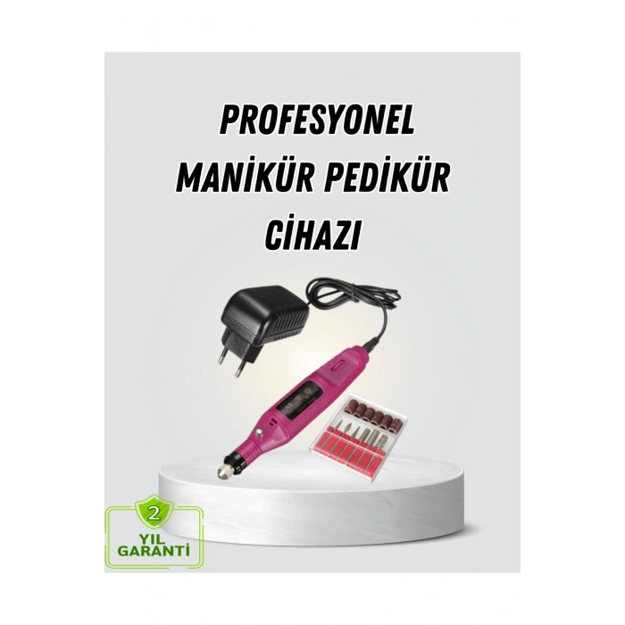 Profesyonel Tırnak Manikür Aleti – Şarjlı, Ayarlanabilir Hız, Düşük Titreşim ve Sessiz Motor Teknolo