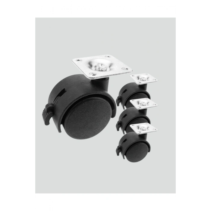 6 cm Kilitli Tekerlek Ayak 4 Adet Sehpa ve Ekipman Uyumlu