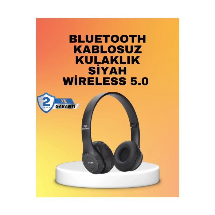 Mikrofonlu Kablosuz Kulaklık | Uzun Pil Ömrü ve Stereo Ses Performansı