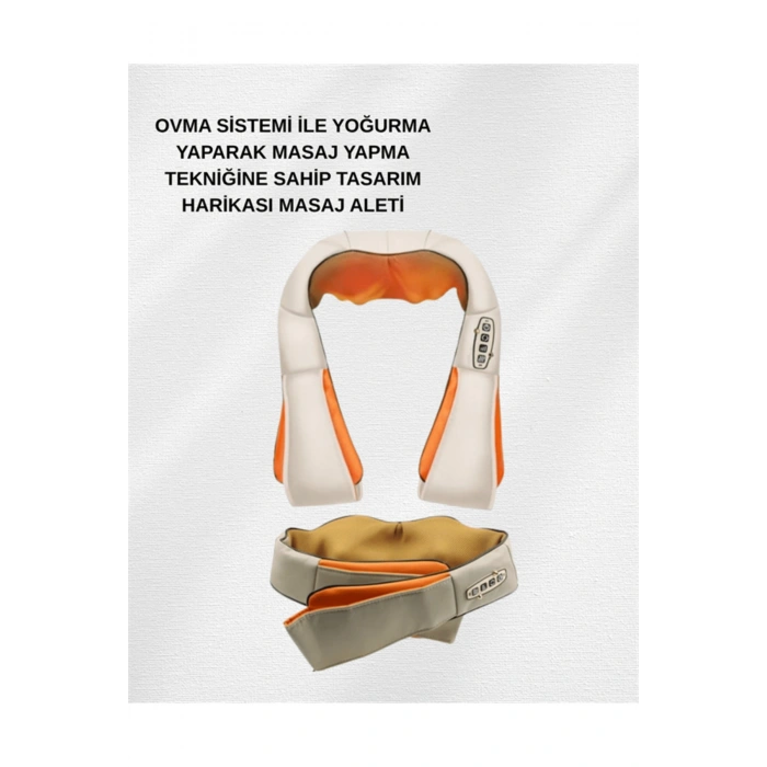 Ovmalı Isıtmalı Elektrikli Masaj Aleti – Boyun, Sırt, Bel, Omuz ve Bacak İçin Profesyonel Masaj Alet