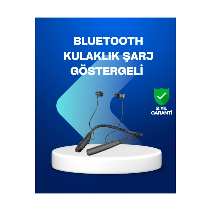 Boyun Askılı Kablosuz Bluetooth Kulaklık – Aktif Gürültü Önleme, LCD Ekranlı