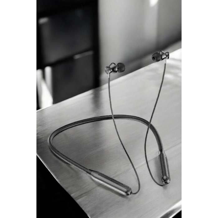 Dijital Göstergeli Kulak İçi Kablosuz Bluetooth Kulaklık Boyun Bantlı