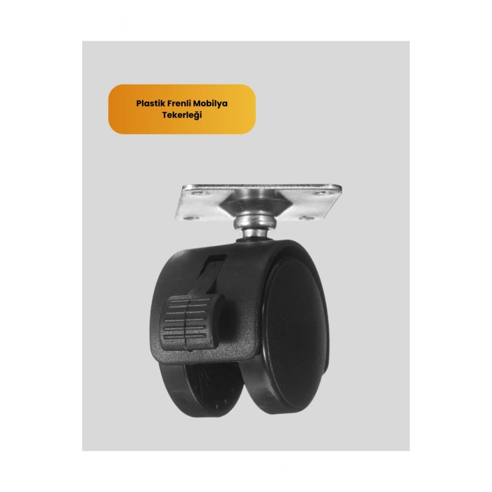 6 cm Kilitli Tekerlek Ayak Tek Adet