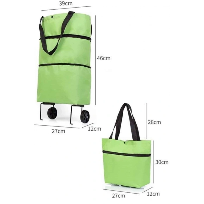 Alışveriş Çantası Katlanabilir Pazar Arabası Tekerlekli Pazar Arabası Katlanabilir