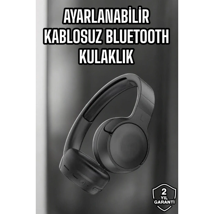 Kulak Üstü Kablosuz Bluetooth Kulaklık Gürültü Önleyici Uzun Şarj Süreli